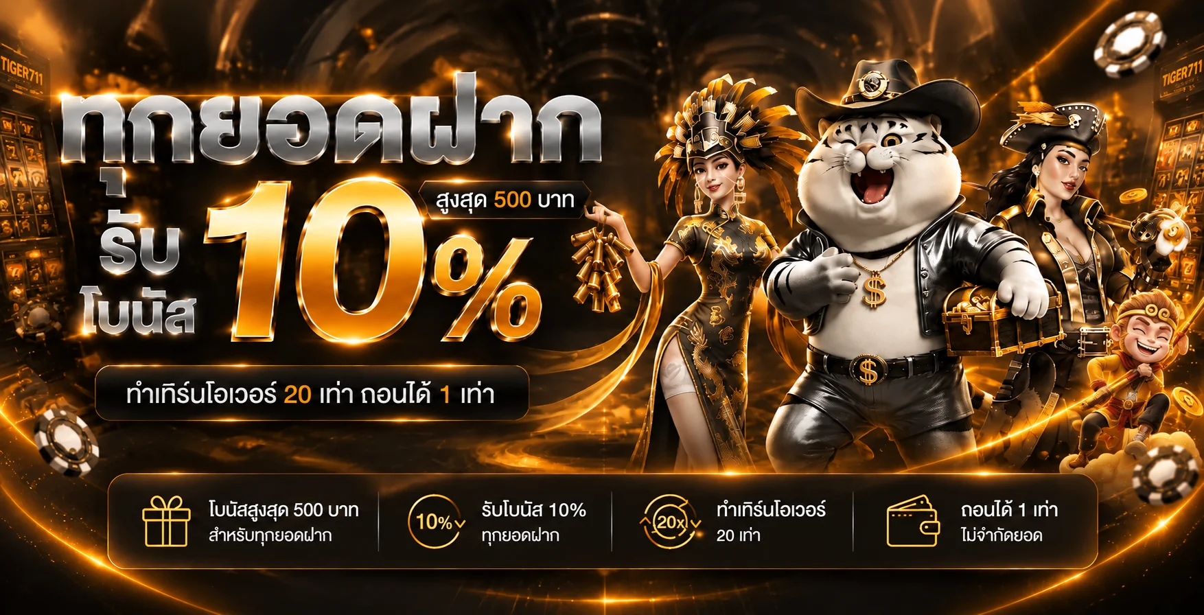 ไทเกอร์711 ทางเข้าล่าสุด สมัคร-ฝากถอน 5 วิ | TIGER711